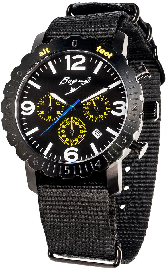 Relógio Analógico BSFS004YLBK 44MM (Preto) - BOGEY