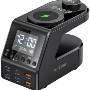 Despertador BW-FW10 c/ Carregador / 2x USB-A / 4x USB-C - BLITZWOLF