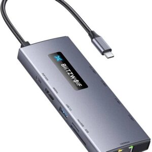 Hub USB-C 10-EM-1 (3x USB-A / 2x USB-C / USB-C PD / HDMI / SD / TF / RJ45) - BLITZWOLF