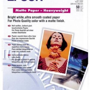 Papel Fosco A3+ (50 Folhas) - EPSON