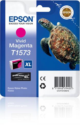 Tinteiro EPSON Photo R3000 Magenta Vivo - C13T15734010