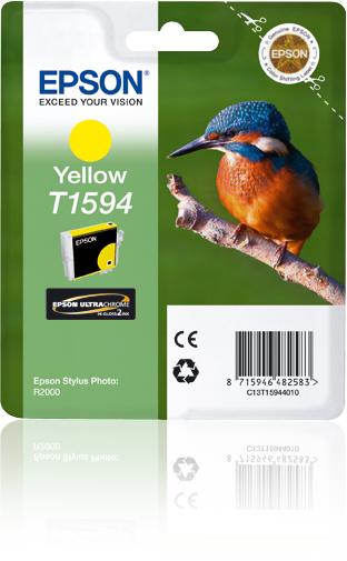 Tinteiro EPSON Photo R2000 Amarelo - C13T15944010