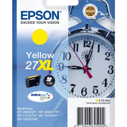 Tinteiro EPSON Serie 27XL Amarelo WF-3xxx/WF-7xxx - C13T27144022