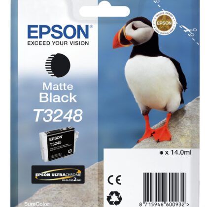 Tinteiro EPSON T3248 Matte Preto - C13T32484010