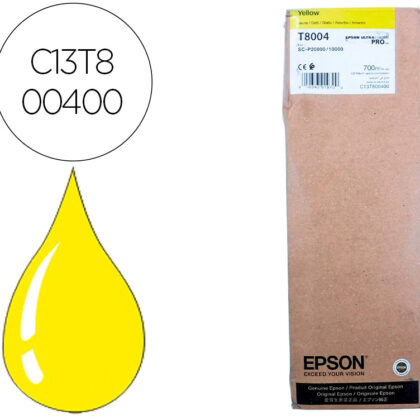 Tinteiro T800400 Ultrachrome Pro 700Ml (Amarelo) - EPSON