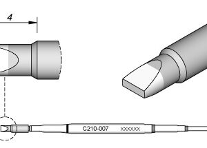 Ponta p/ Ferro Soldar Advanced (2,3 x 0,7mm) – JBC