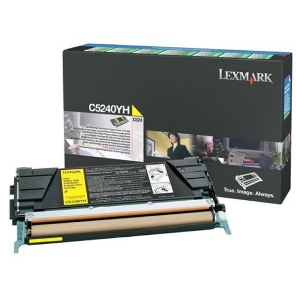 Toner C5240YH Ciano / Amarelo (5000 páginas) - LEXMARK