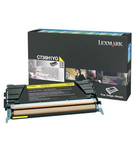 Toner Lexmark Amarelo C736/X736 e X738 10.000 pgs