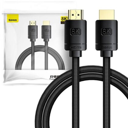 Cabo HDMI Macho - HDMI Macho 8K Preto (1 metro) - BASEUS