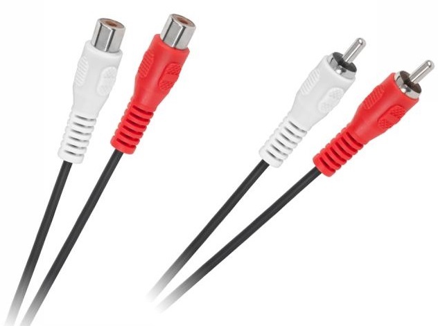 Cabo 2 RCA Macho - 2 RCA Femea (2 mts)