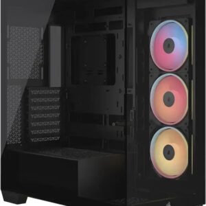 Caixa Extended-ATX 3500X LX-R RGB Tempered Glass (Preto) - CORSAIR