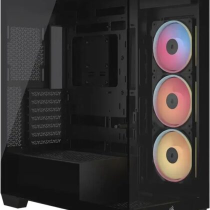 Caixa Extended-ATX 3500X LX-R RGB Tempered Glass (Preto) - CORSAIR