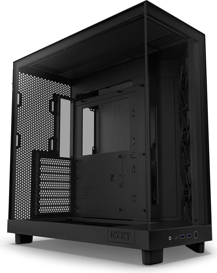 Caixa ATX H6 Flow Vidro Temperado (Preto) - NZXT