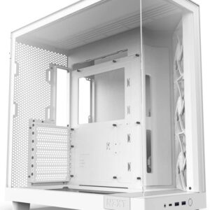 Caixa ATX H6 Flow Vidro Temperado (Branco) – NZXT