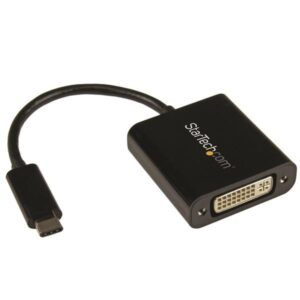 Adaptador Gráfico USB C Macho - DVI-I Fêmea FullHD CDP2DVI Preto - STARTECH