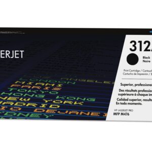 HP 312A Black Original LaserJet Toner Cartridge Laser cartridge 2400páginas Preto