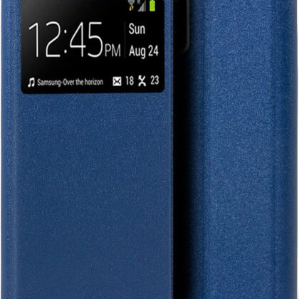 Capa Livro p/ Samsung A037/Galaxy A03s Smooth (Azul) - COOL