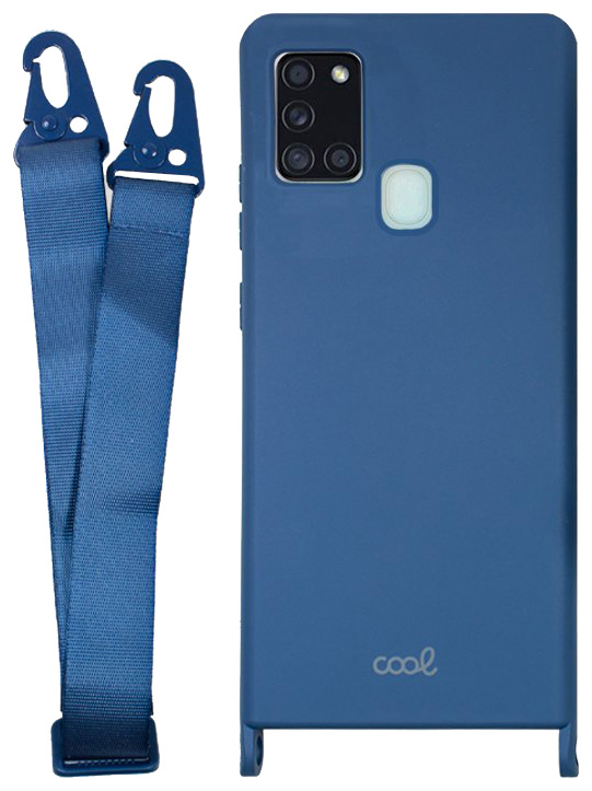 Capa Samsung A217 Galaxy A21s c/ Cinta Azul - COOL