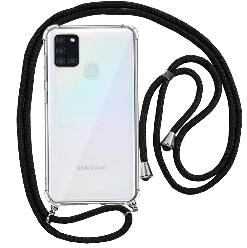 Capa Samsung A217 Galaxy A21s c/ Cabo Preto - COOL