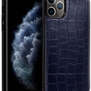 Capa iPhone 11 Pro Pele Crocodilo (Azul) - COOL