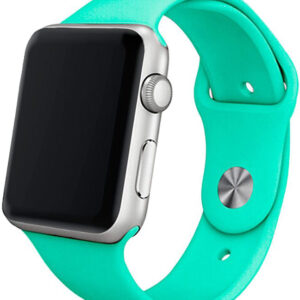 Correia Apple Watch Series 1/2/3/4/5/6/7/SE (38 / 40mm) Borracha (Verde) - COOL