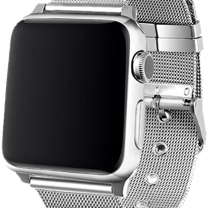 Correia Apple Watch Series 1/2/3/4/5/6/7/SE (38 / 40mm) Metal (Prateado) - COOL