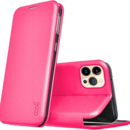 Capa Livro p/ iPhone 13 Pro Max Elegance (Rosa) - COOL