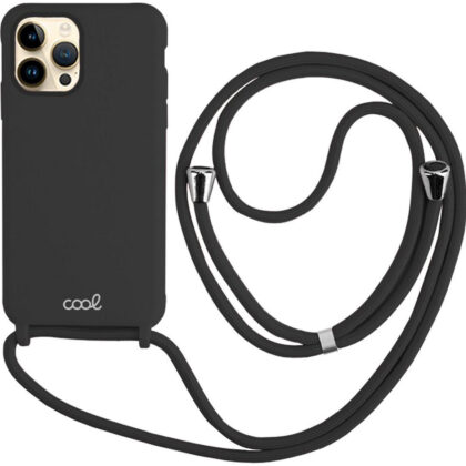 Capa c/ Cordão p/ iPhone 14 Pro Max (Preto) - COOL