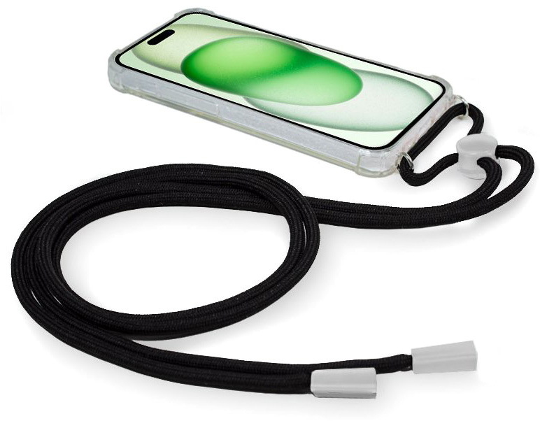 Capa p/ iPhone 15 Plus Cordão (Preto) - COOL