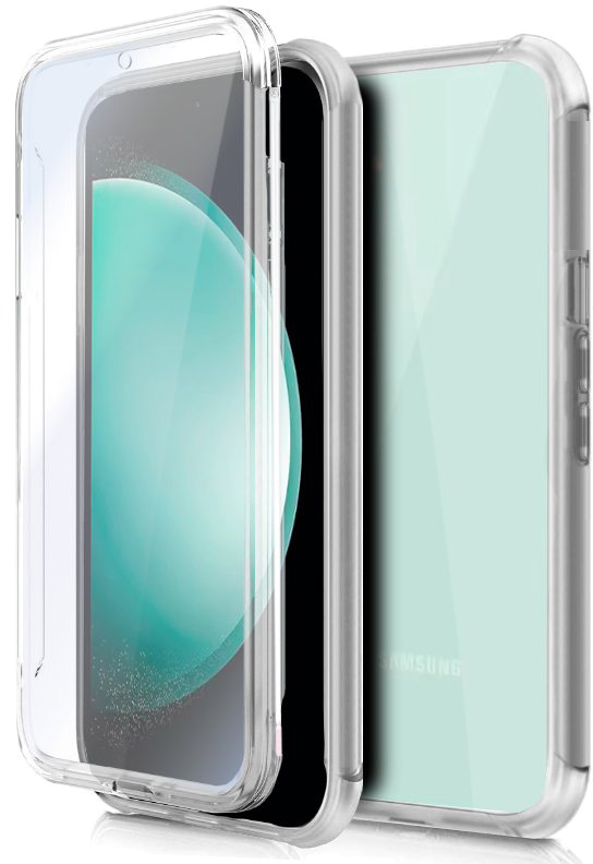 Capa Silicone 3D p/ Samsung S711 Galaxy S23 FE (Transparente Frontal + Traseira) - COOL