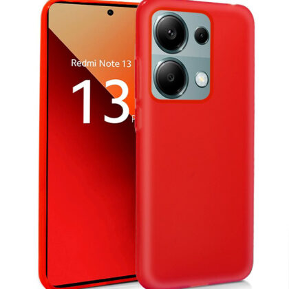 Capa de Silicone p/ Xiaomi Redmi Note 13 Pro / Note 14S / Poco M6 Pro (vermelha) - COOL