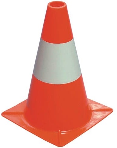 Cone de Sinalização Reflector em PVC (30cm) - ProFTC