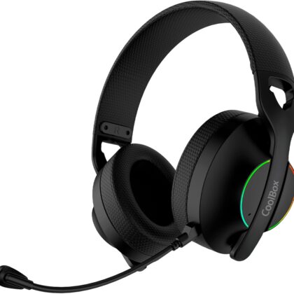 Auscultadores Headset Gaming WB01 RGB USB (Preto) - COOLBOX