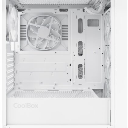 Caixa ATX GridLine Vidro Temperado (Branco) - COOLBOX