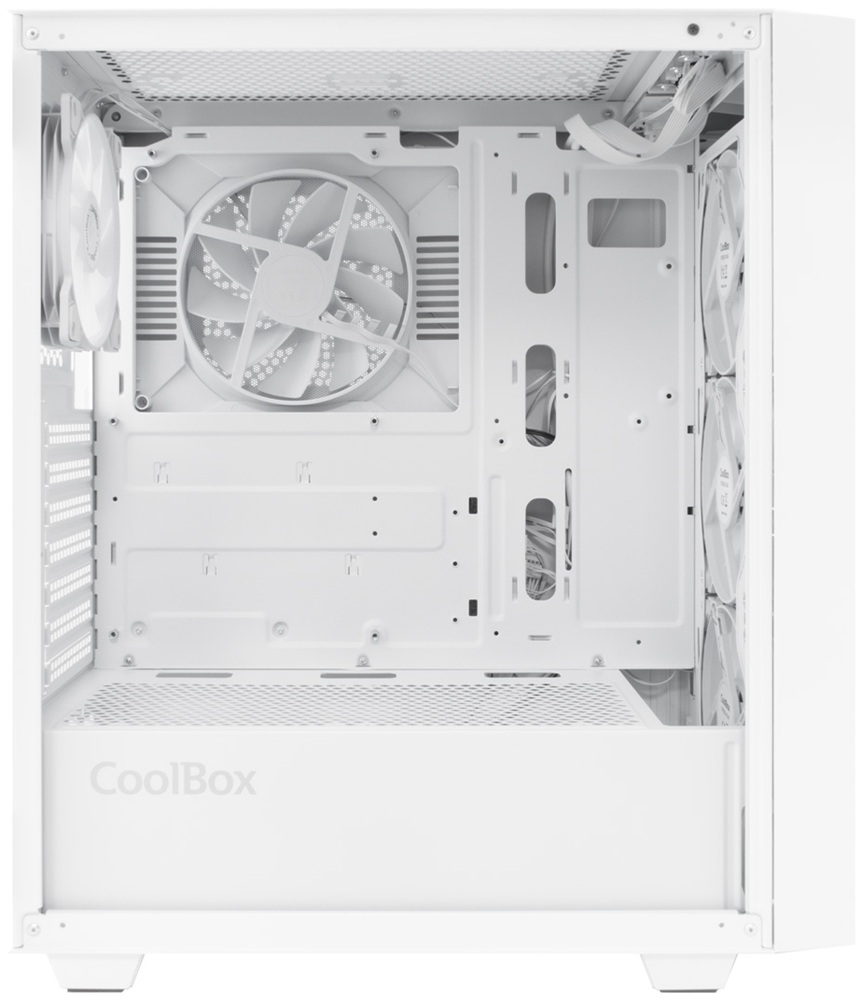 Caixa ATX GridLine Vidro Temperado (Branco) - COOLBOX