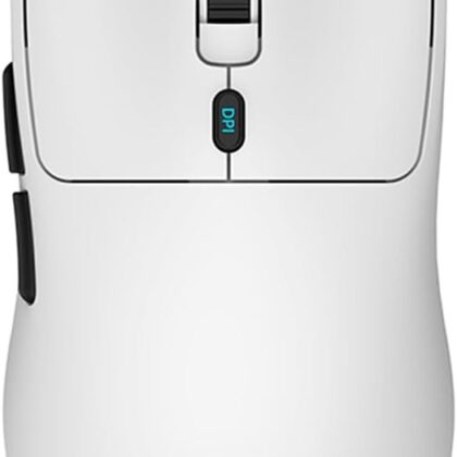 Rato Ótico Gaming W03 RF Wireless + Bluetooth + USB Type-C 10000DPI (Branco) - COOLBOX