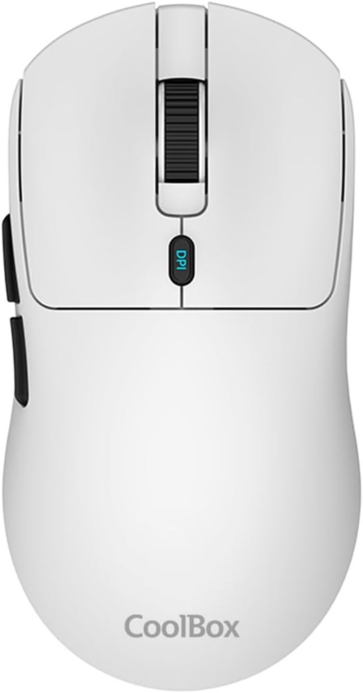 Rato Ótico Gaming W03 RF Wireless + Bluetooth + USB Type-C 10000DPI (Branco) - COOLBOX