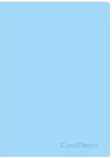 Caderno A5 Quad. PP Pastel Powder Blue - COOLPACK