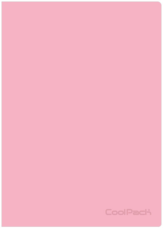 Caderno A4 Quad. PP Pastel Powder Pink - COOLPACK