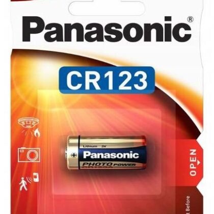 Pilha Lithium CR123A 3V - PANASONIC