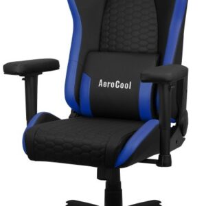 Cadeira Gaming Ergonómica CROWNBB (Preto/Azul) - AEROCOOL