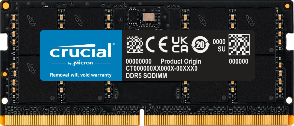 Memória RAM 48GB SO-DIMM DDR5-5600Mhz CL46 - CRUCIAL