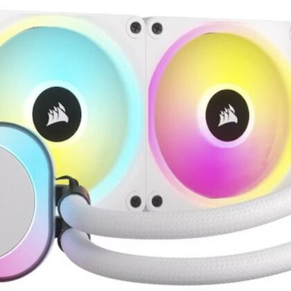 Water Cooler CPU iCUE Link H100i RGB 240mm (Branco) - CORSAIR