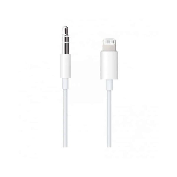 Cabo Apple Lightning a Jack para Auriculares 3.5mm 1.2m Branco