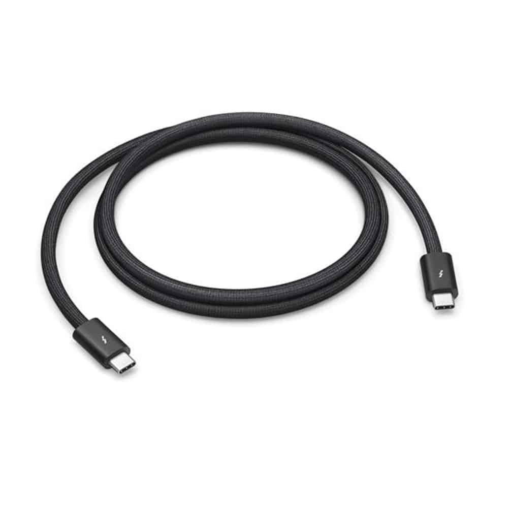 Cabo de Carga Apple Thunderbolt 4 Pro de conector USB Type-C a USB Type-C 1.8m Preto