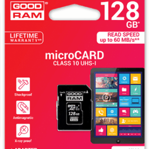MICRO SDHC 128GB CLASS10 UHS I + ADAPTER GOODRAM - NEW