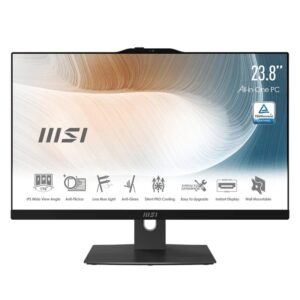 Computador AIO MSI AM242P 11M-849EU Intel Core i7-11ª 16Gb 256Gb + 1Tb W11H 24" Preto