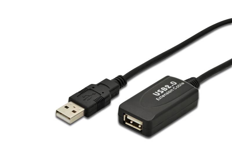 Cabo USB A Macho - USB A Fêmea (5 mts) - DIGITUS