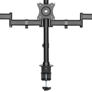 Suporte de Mesa p/ 2 Monitores até 27 (Preto) - DIGITUS