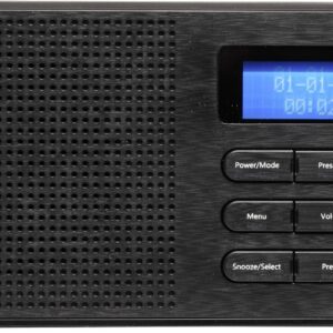 Rádio Portátil DAB-42 1W c/ Visor (Preto) - DENVER
